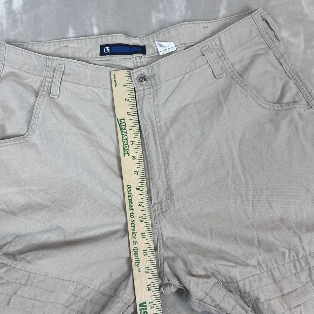 Vintage Levis L2 Shorts Mens‎ 38 Beige Long Length Baggy Loose Y2K Skater Grunge